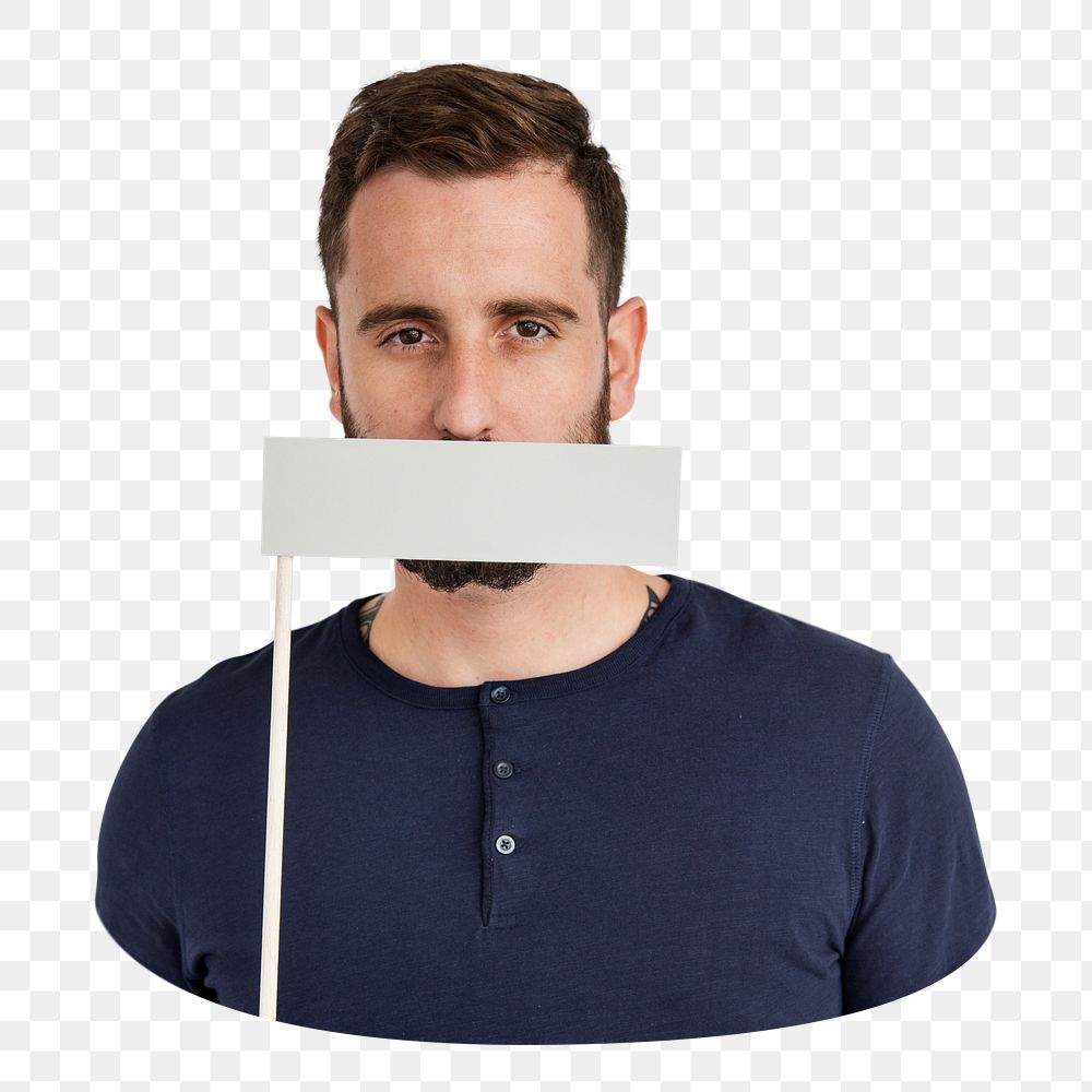 Man png element, transparent background