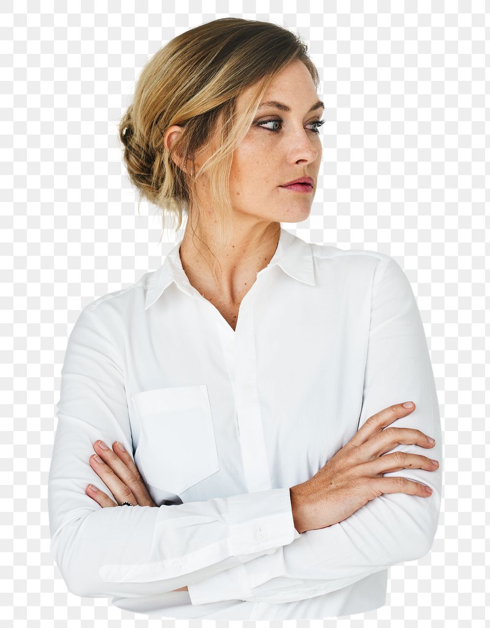 Businesswoman png element, transparent background