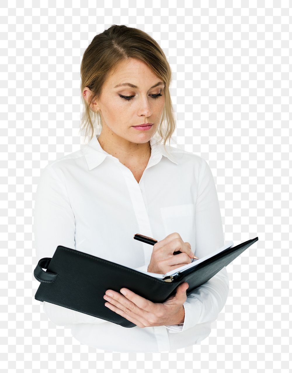 Businesswoman png element, transparent background