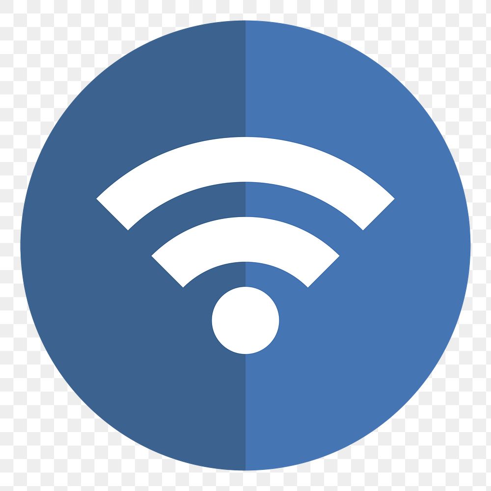 PNG wifi icon sticker, transparent background