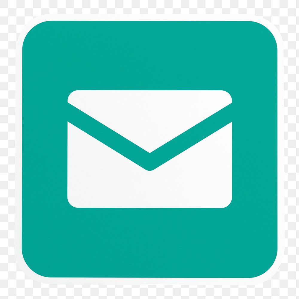 PNG Mail green button icon transparent background