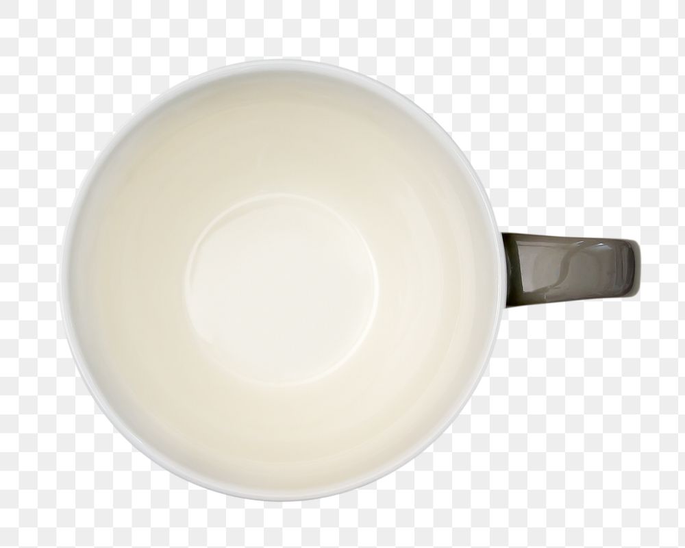 Png empty mug, isolated image, transparent background