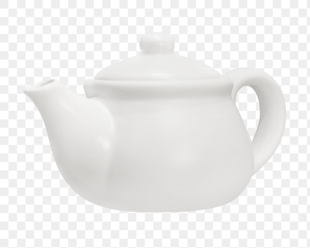 Png ceramic white pot, isolated image, transparent background