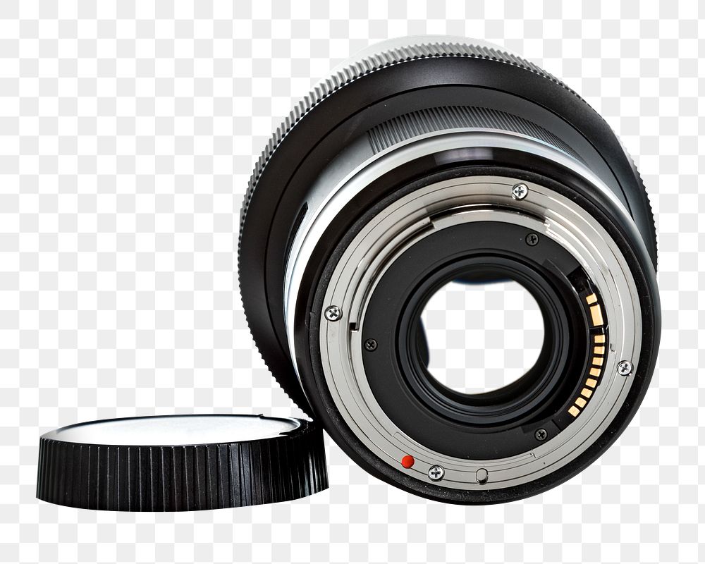 Png camera lens, isolated image, transparent background