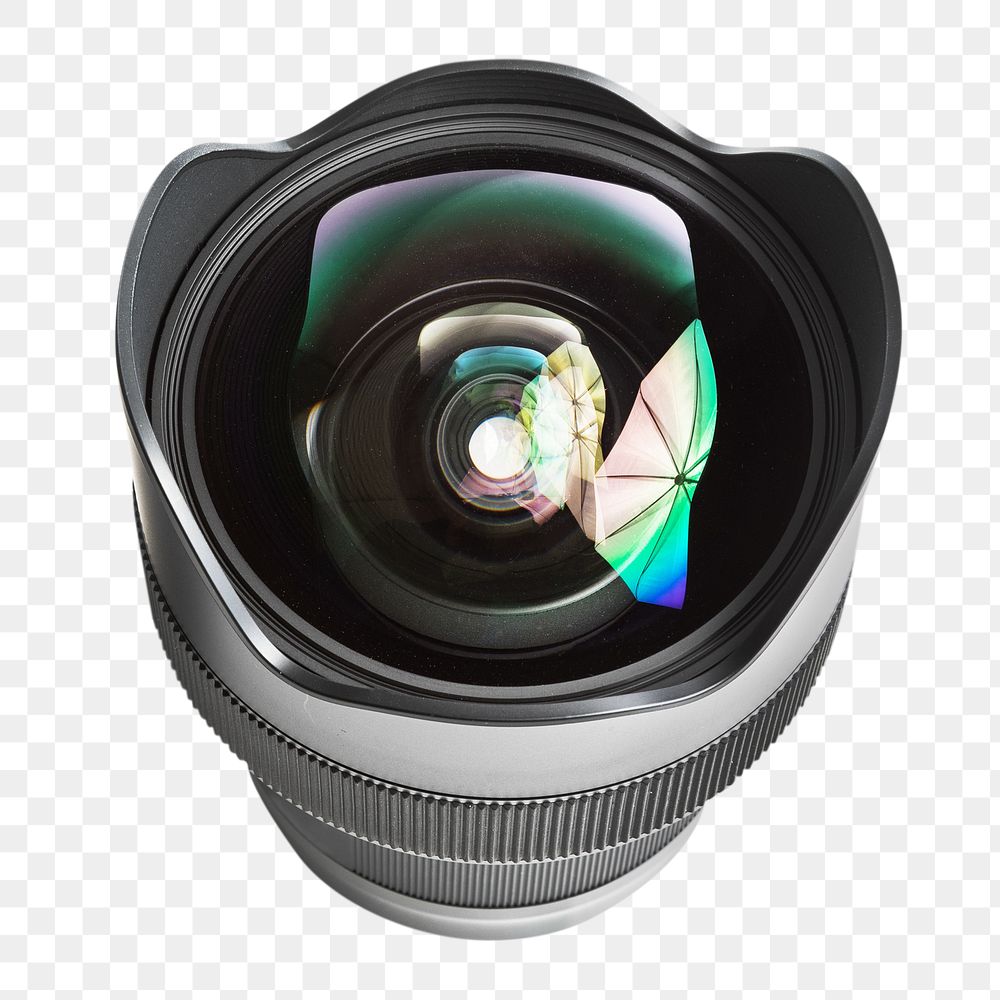 Png camera lens, isolated image, transparent background