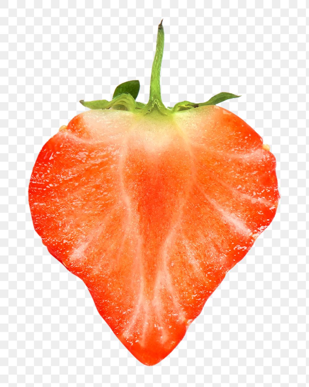 Sweet juicy strawberry png, transparent background