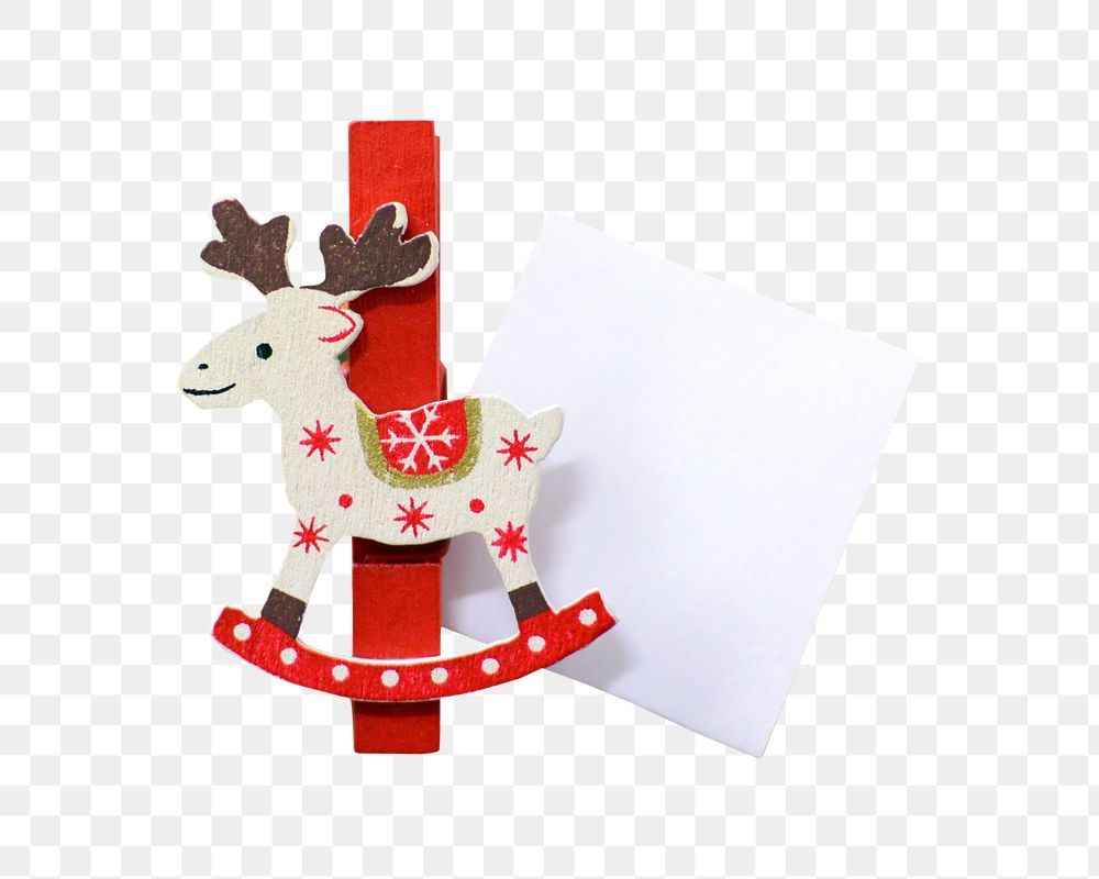 Christmas card png, isolated object, transparent background