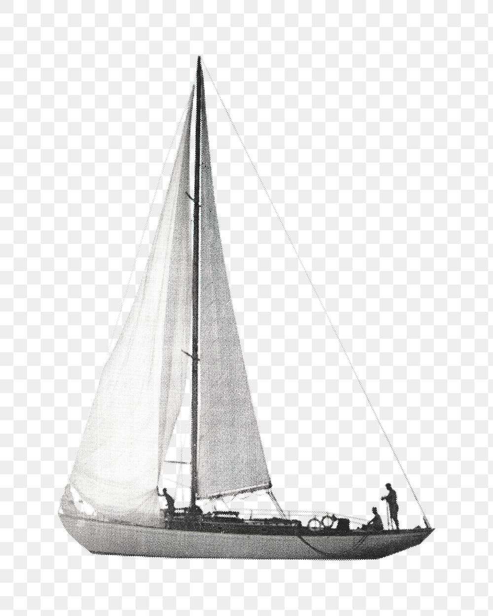 Sailboat png, vehicle image, transparent background. Remixed by rawpixel.