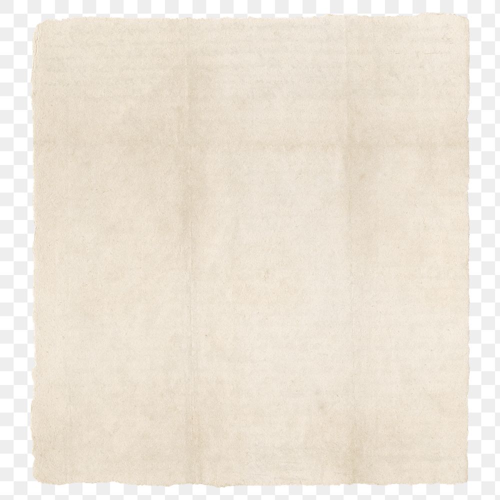 Old paper png with design space, transparent background. Remixed by rawpixel.