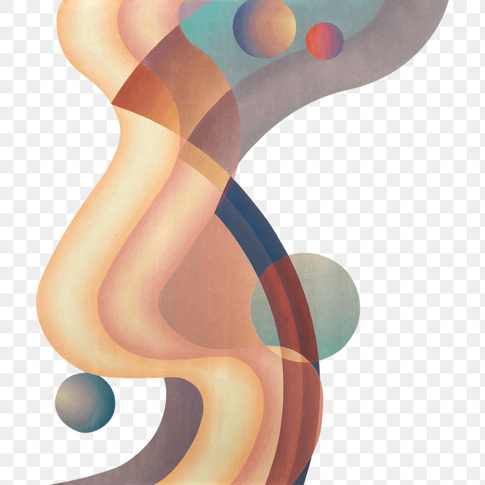 Abstract geometric png illustration by Stuart Walker, transparent background. Remixed by rawpixel.