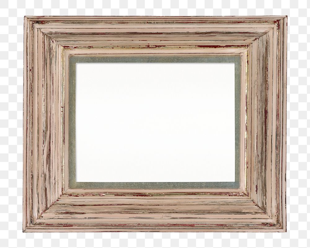 Vintage wooden frame png element, transparent background. Remixed by rawpixel.