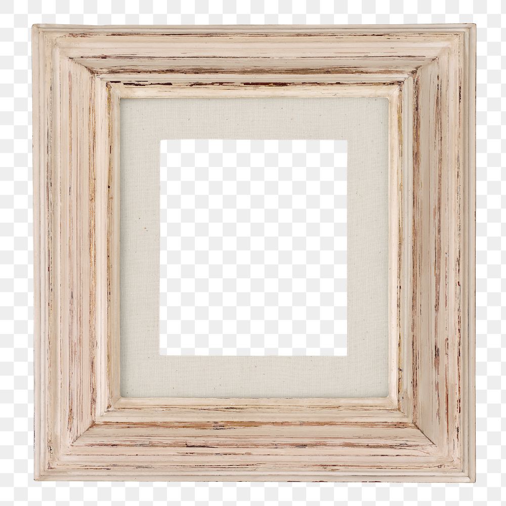 Wooden picture frame png mockup, transparent design. Remixed by rawpixel.