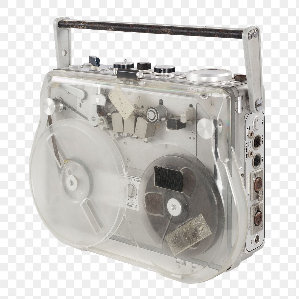 PNG Reel-to-reel tape recorder transparent background. Remixed by rawpixel.