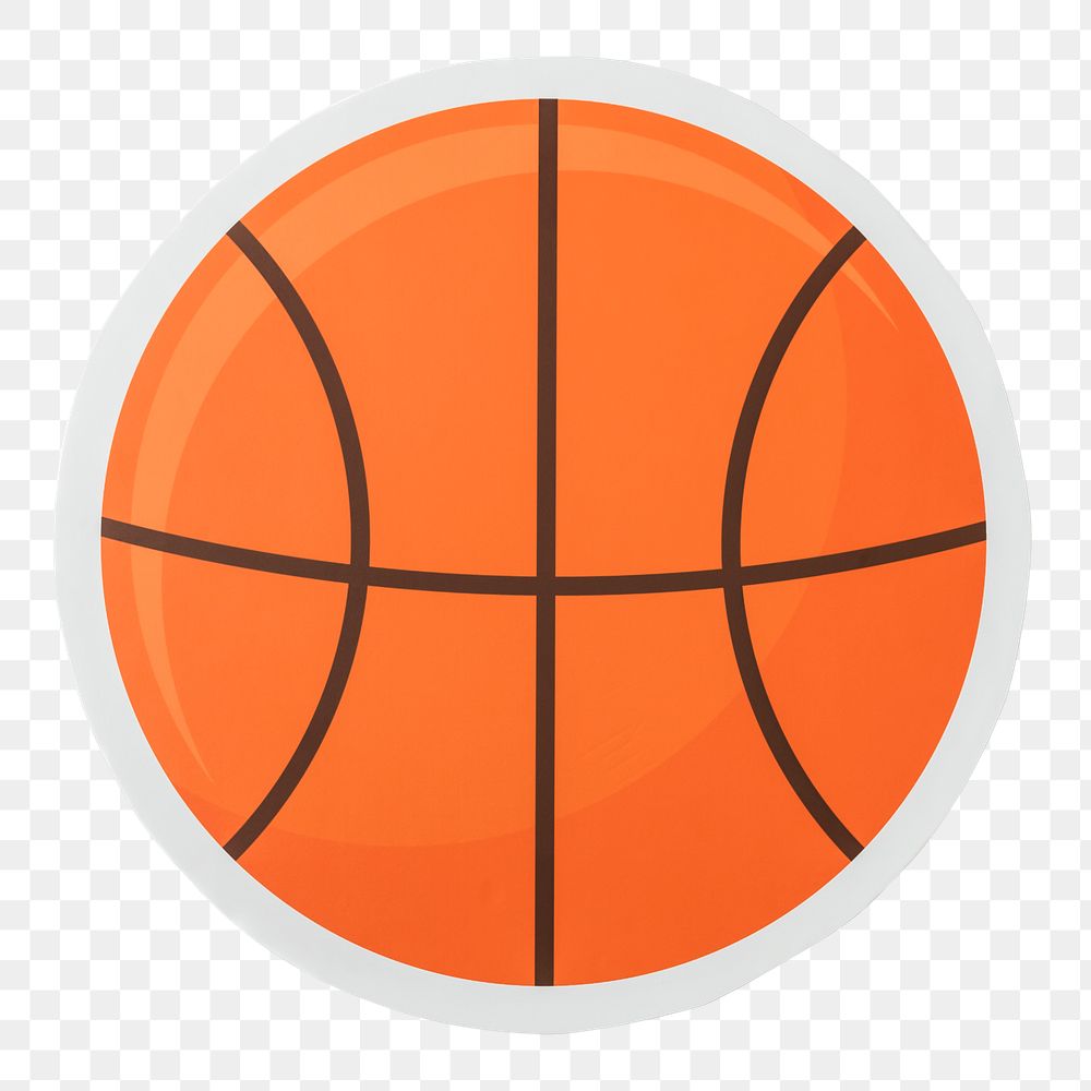 PNG  basket ball sticker transparent background