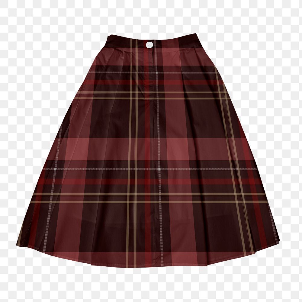 Scotch skirt png fashion, transparent background