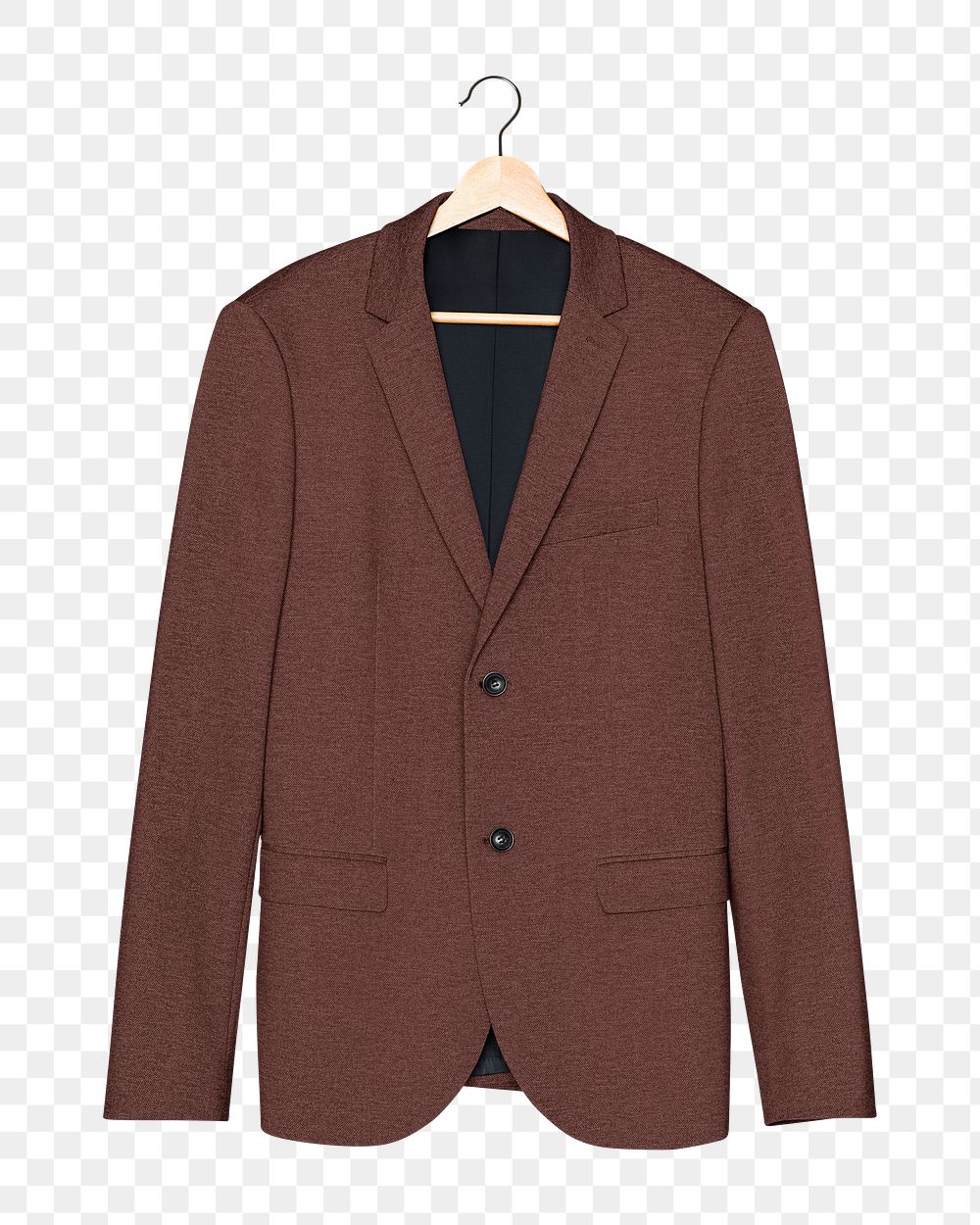 Brown suit png formal apparel, transparent background