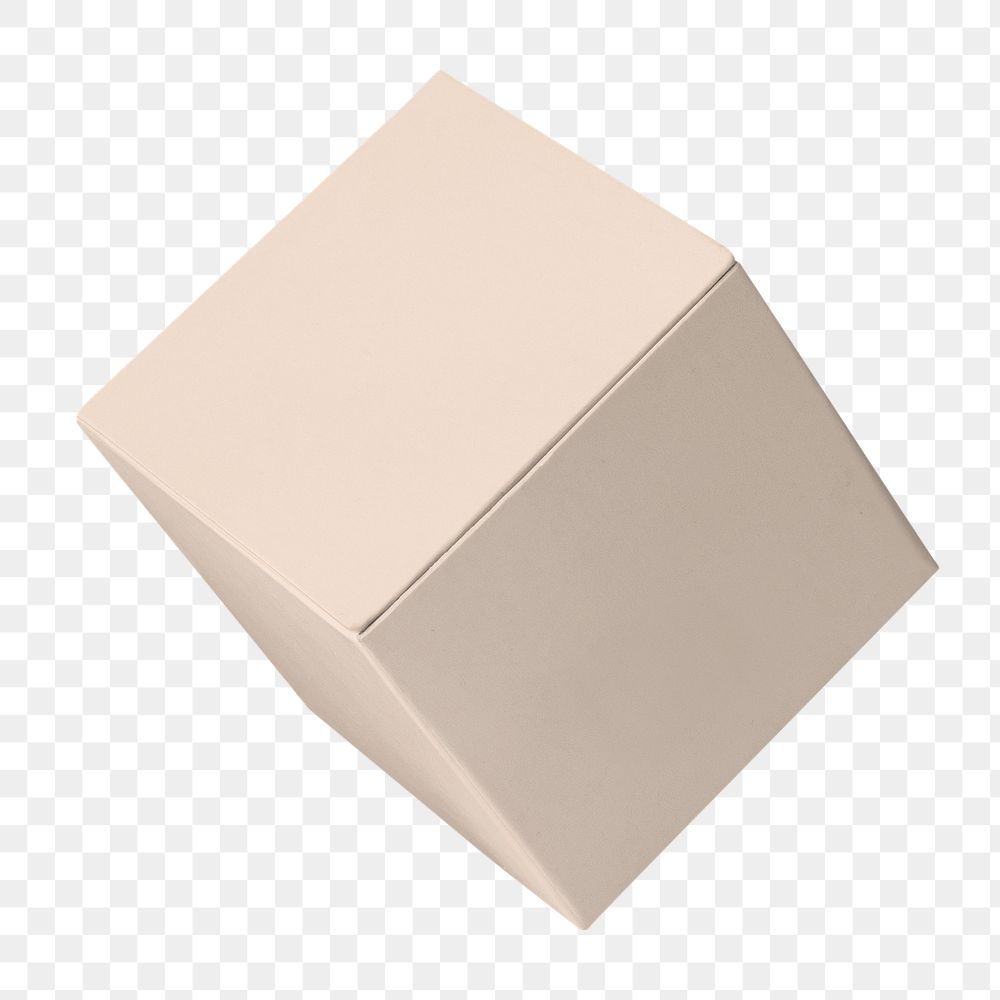 Craft box png product packaging, transparent background