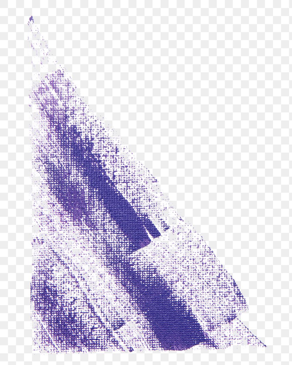 Purple brush stroke png collage element, transparent background