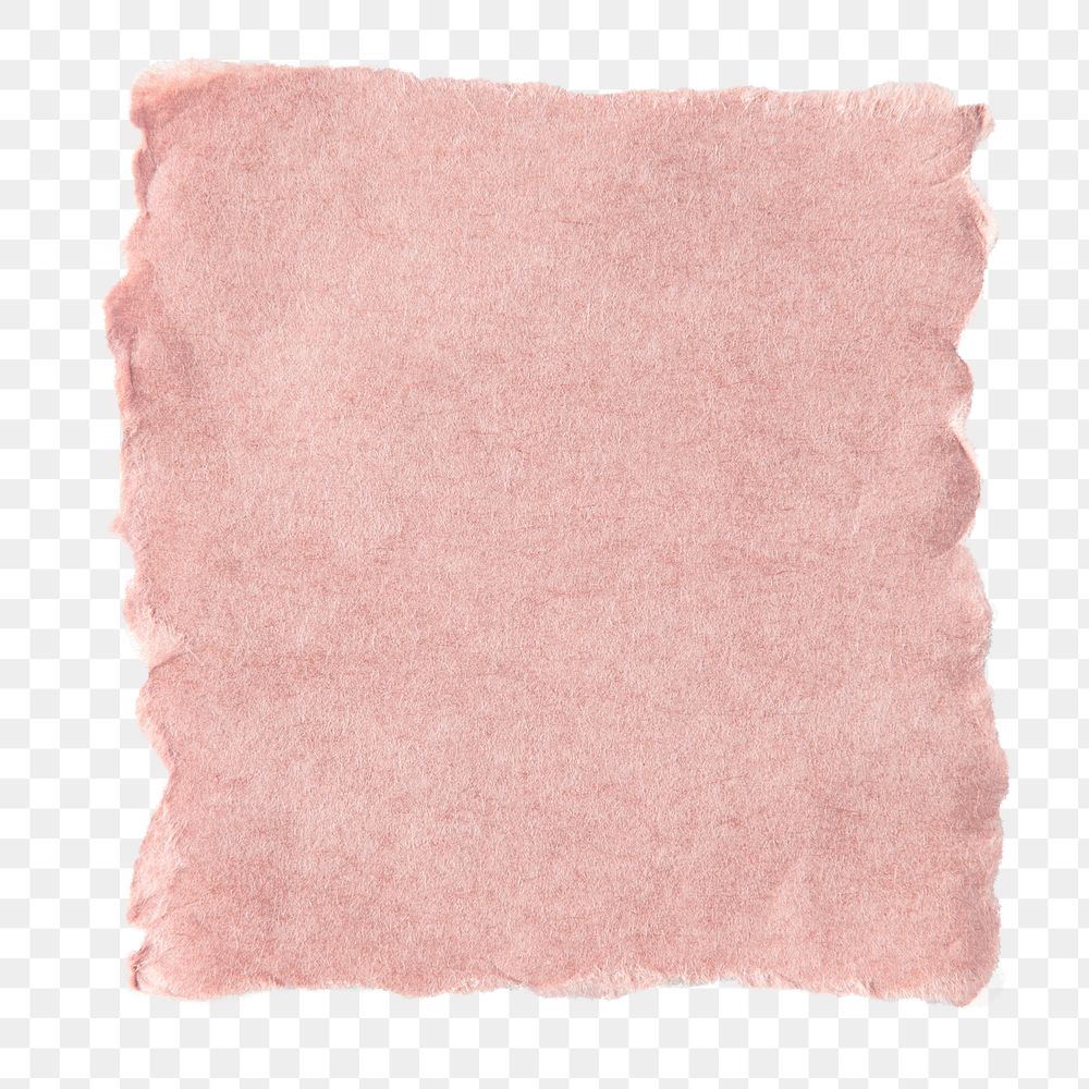 PNG Ripped pink paper, element, transparent background