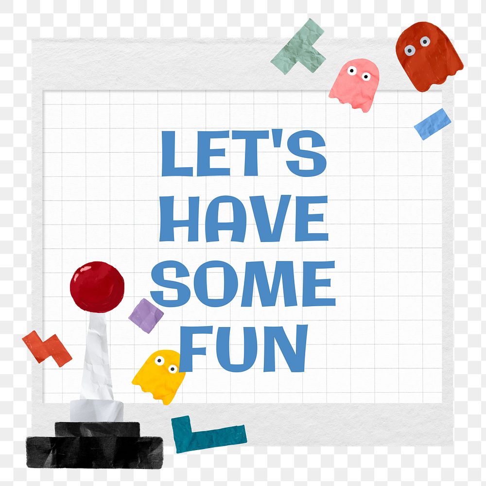 Fun game png  sticker, transparent background