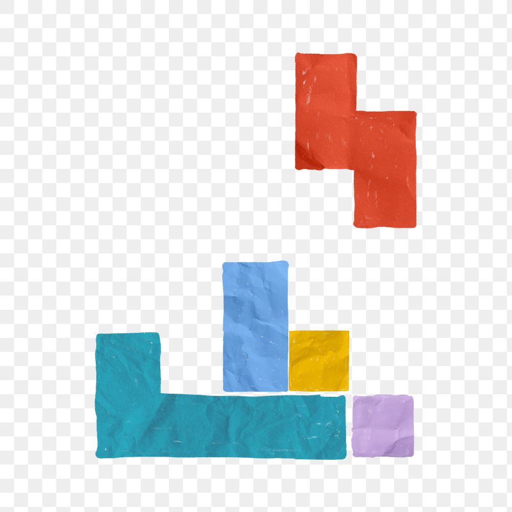 Block game png sticker, transparent background