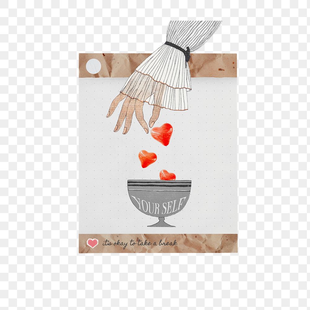 Love yourself words png sticker, transparent background
