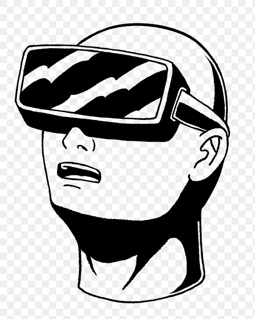 Png VR headset  illustration, transparent background
