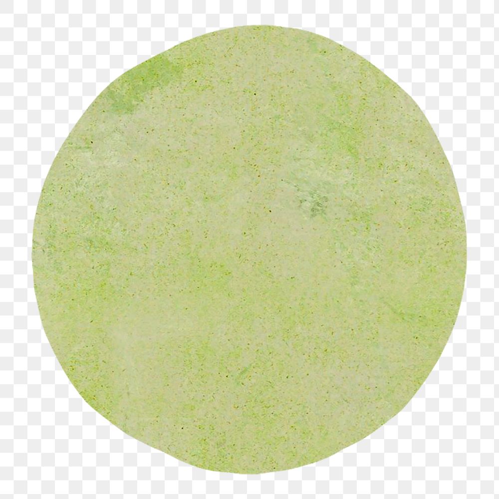 PNG Green round shape illustration transparent background