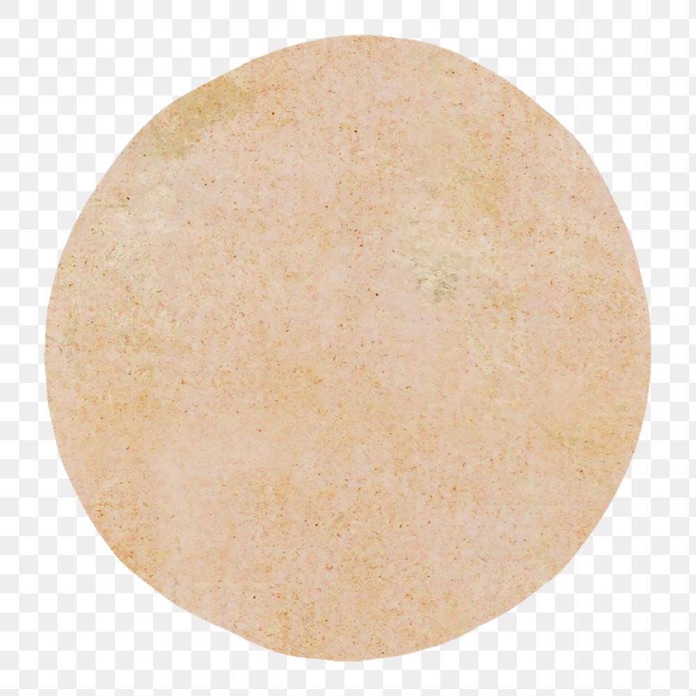 PNG Beige round shape illustration transparent background