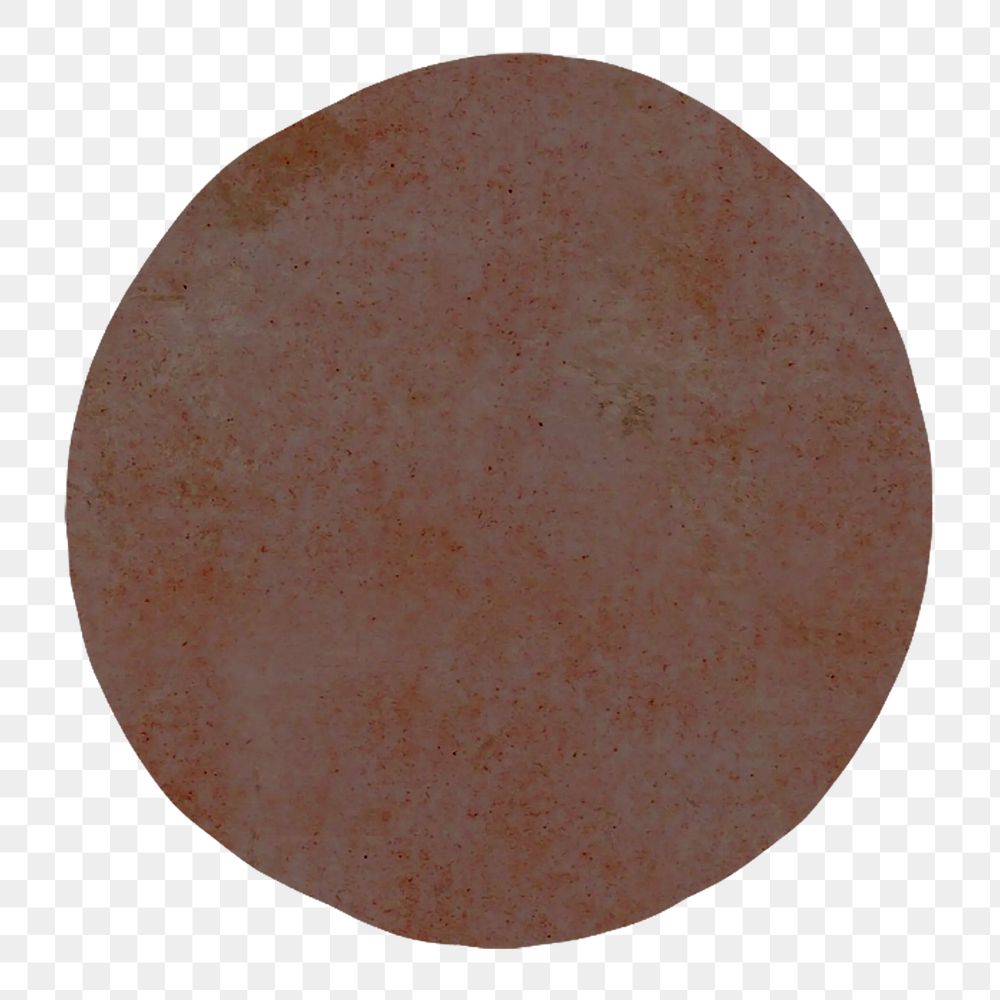 PNG Brown round shape illustration transparent background