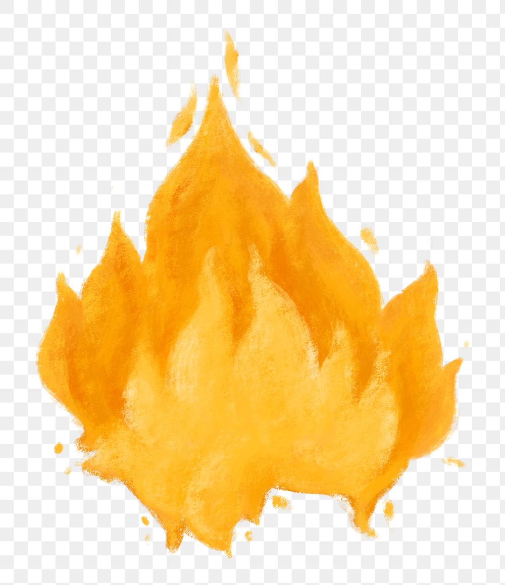 Campfire flame png illustration, transparent background