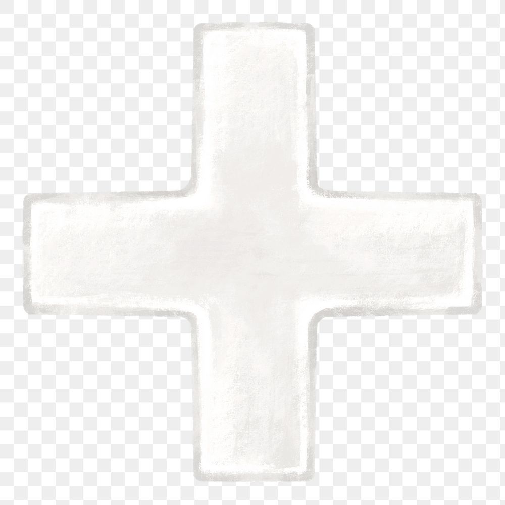 White plus sign png, transparent background