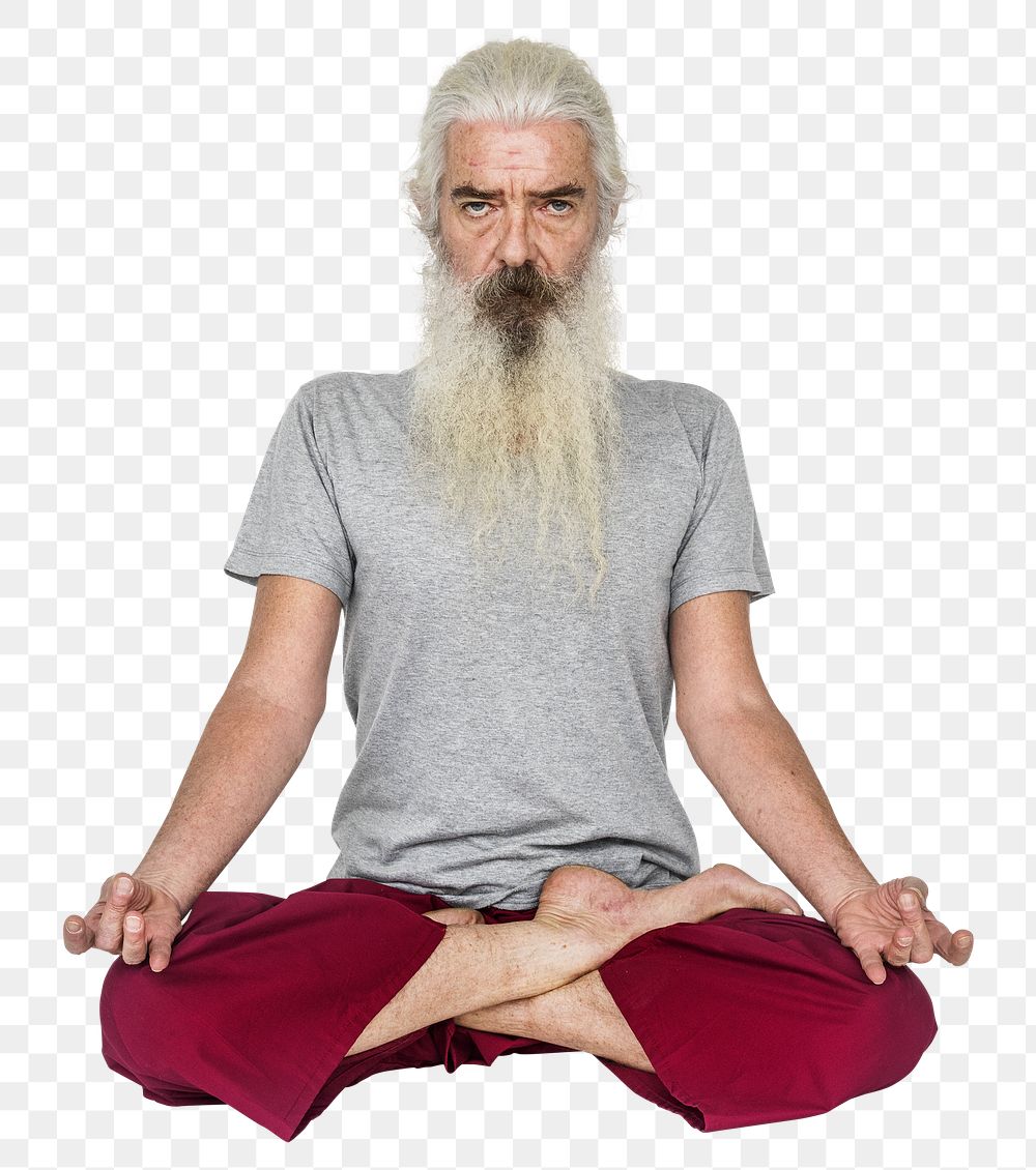 Spiritual man png, transparent background