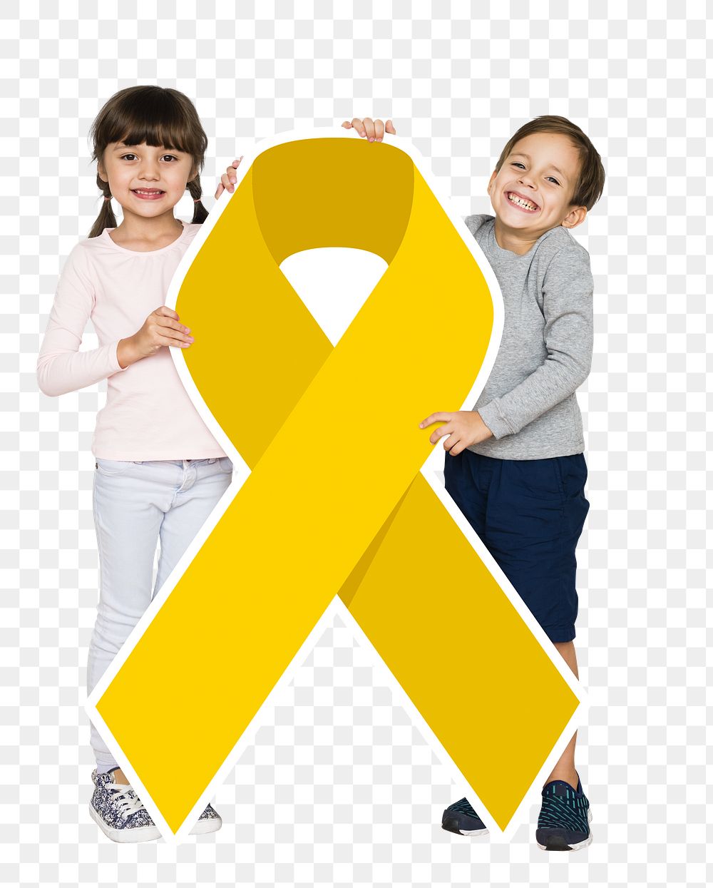 Childhood cancer awareness png, transparent background
