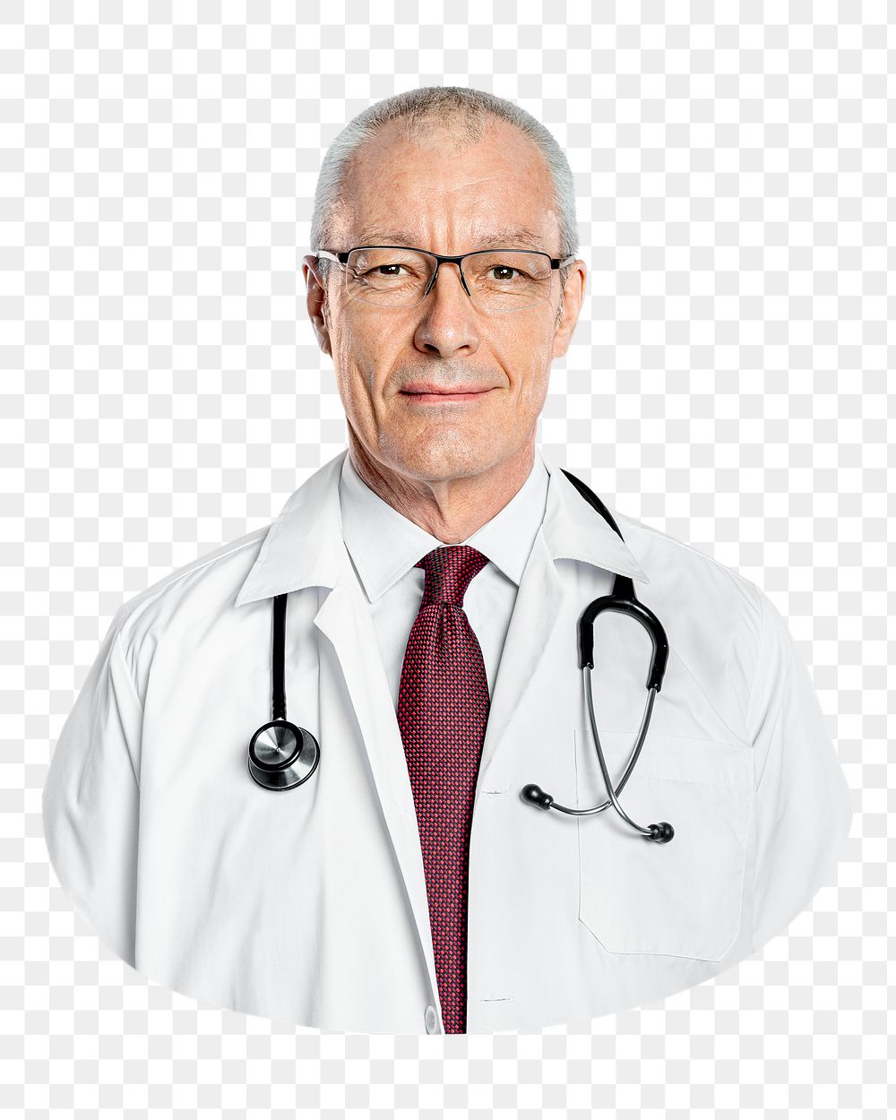 Smiling doctor png, transparent background