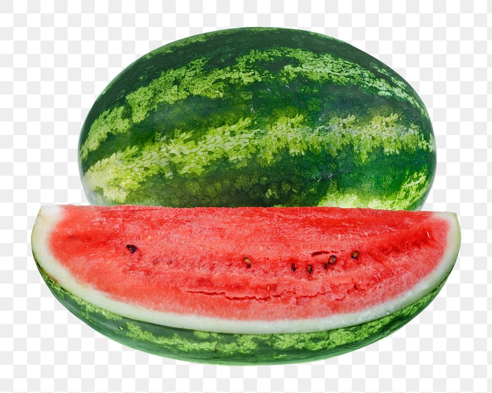 Fresh watermelon png, transparent background