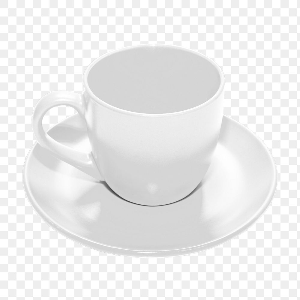 Tea cup png, isolated object, transparent background