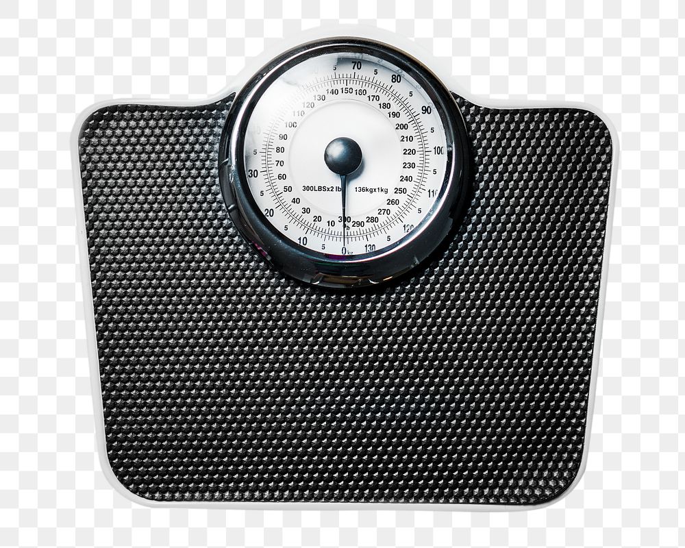 Png weight scale, isolated object, transparent background