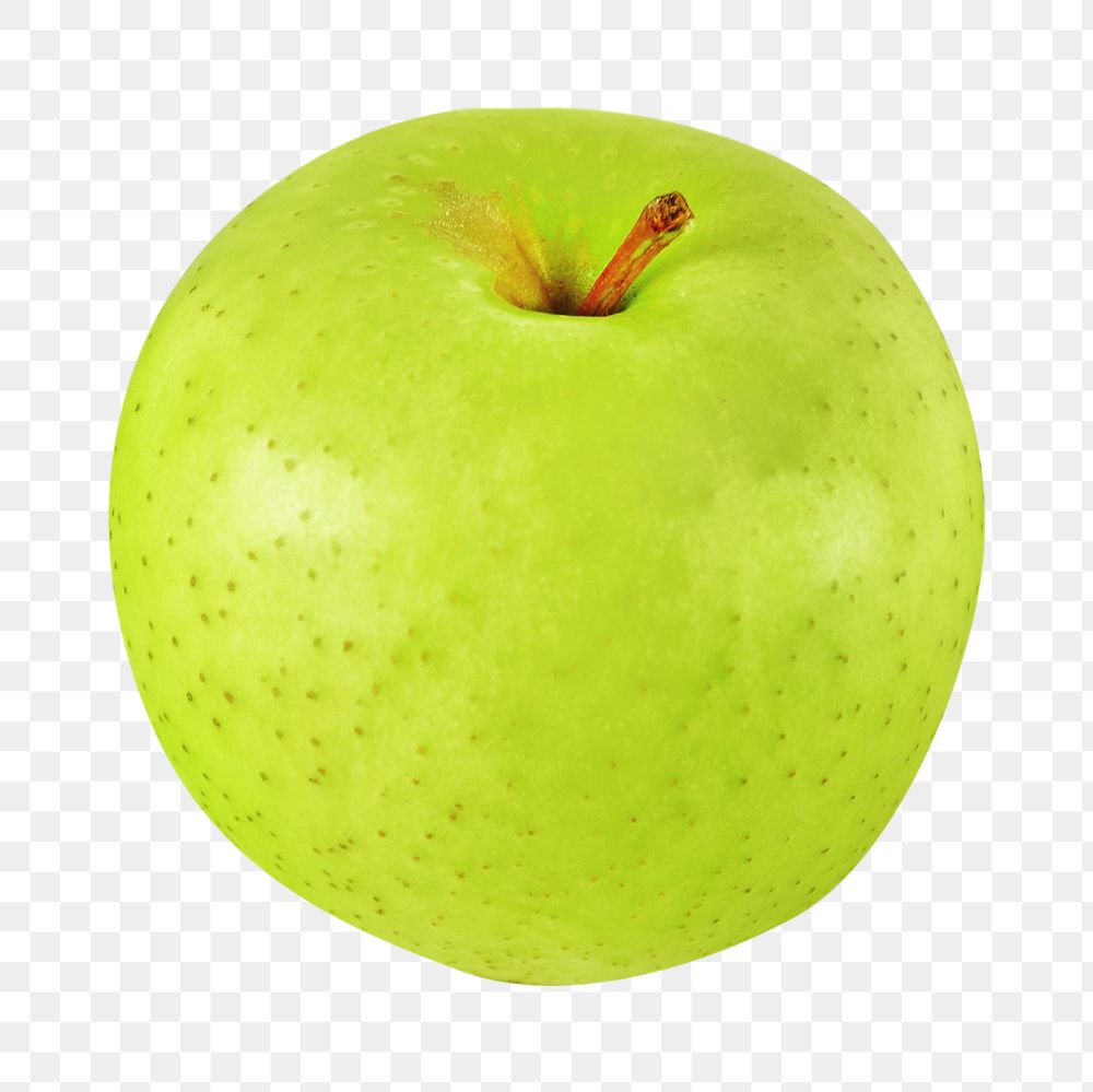 Green apple fruit png, transparent background