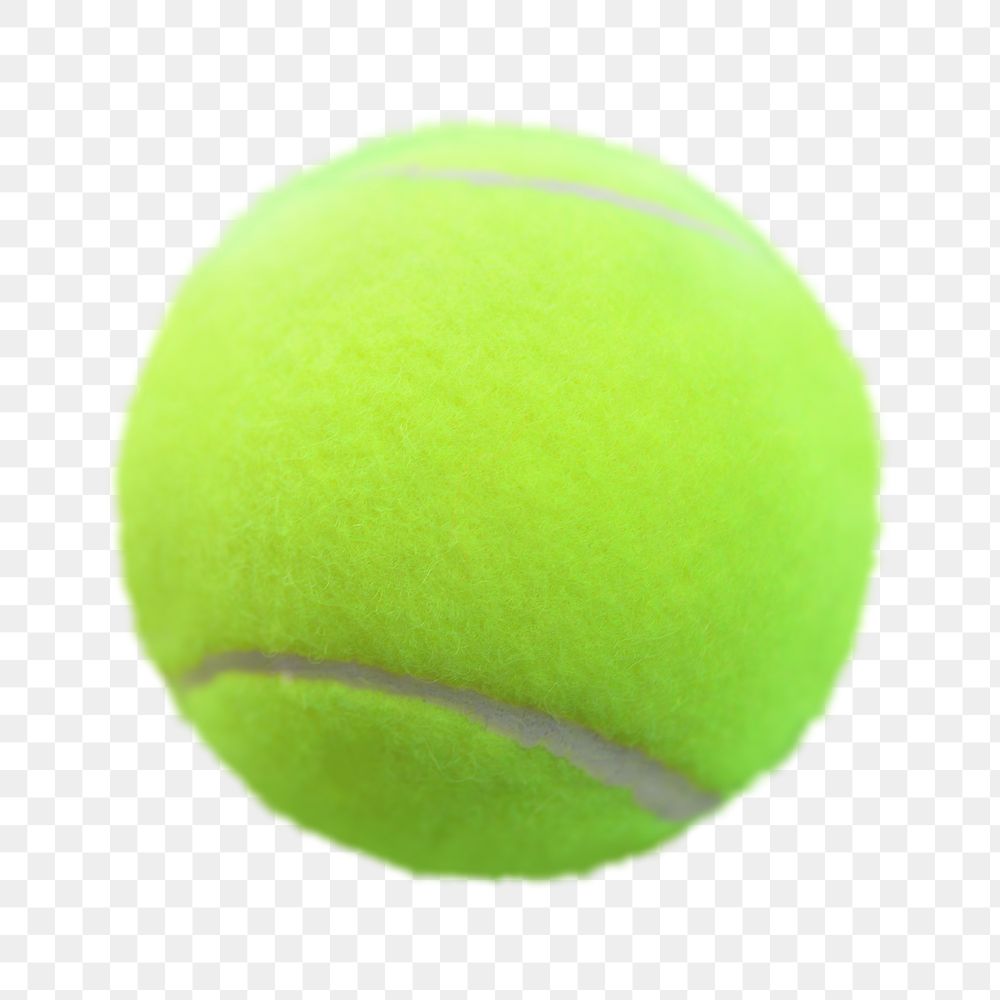 Png tennis ball, isolated collage element, transparent background