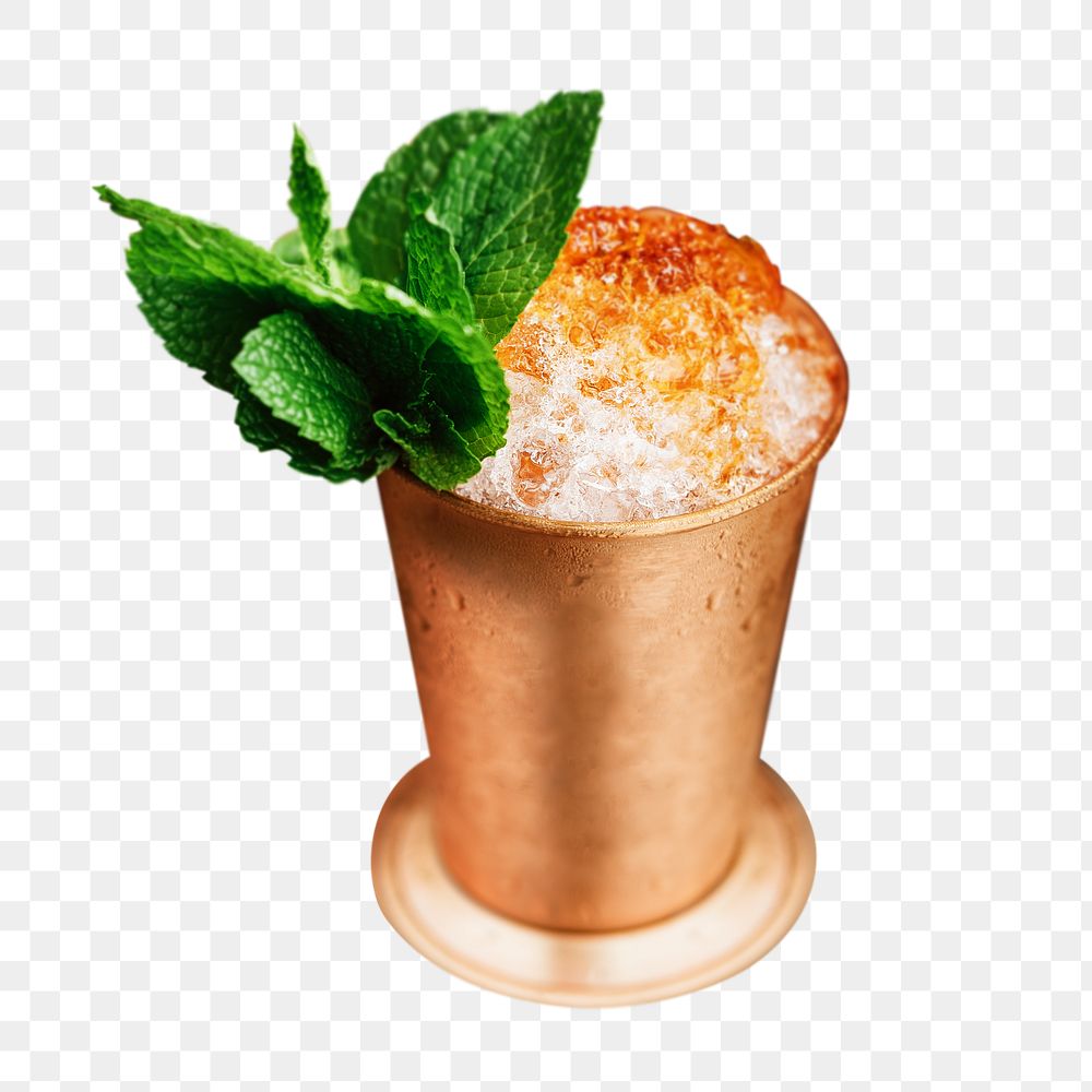 Mint julep png, transparent background