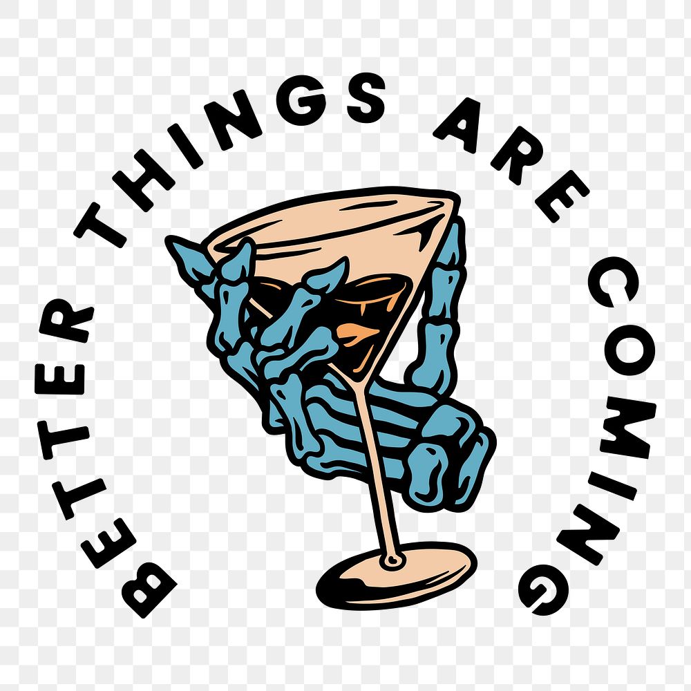 Png better things are coming illustration, transparent background