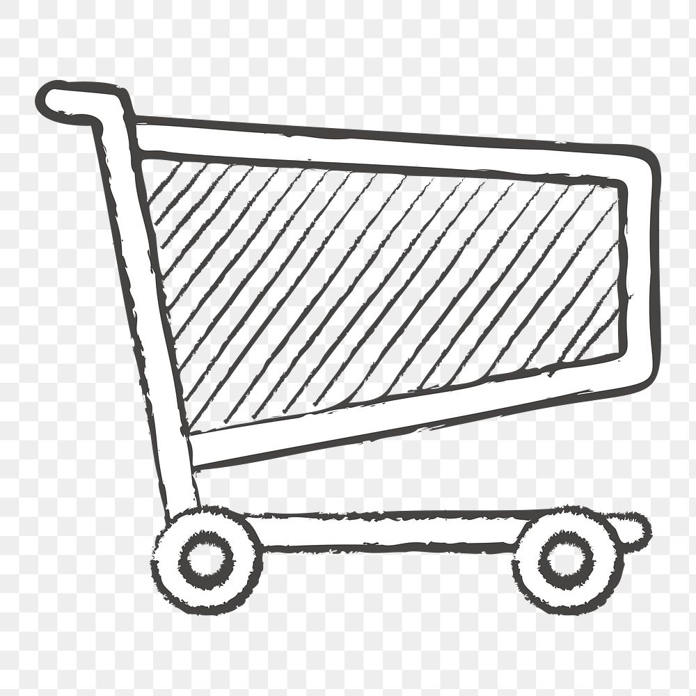 Shopping cart icon png,  transparent background 