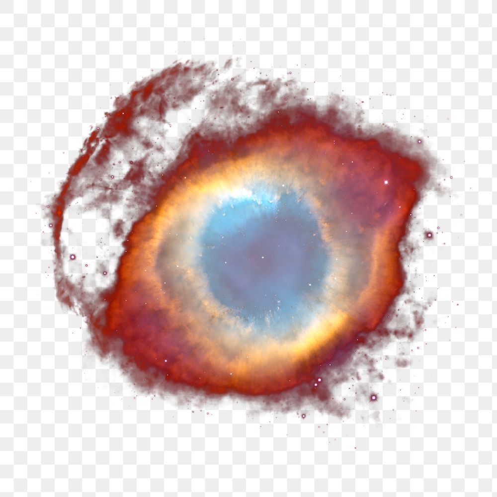 Png space Helix nebula, isolated object, transparent background