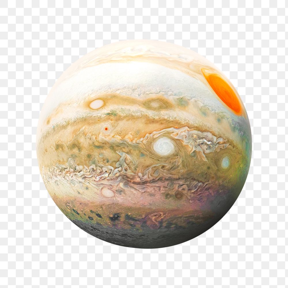 Jupiter planet png collage element on transparent background