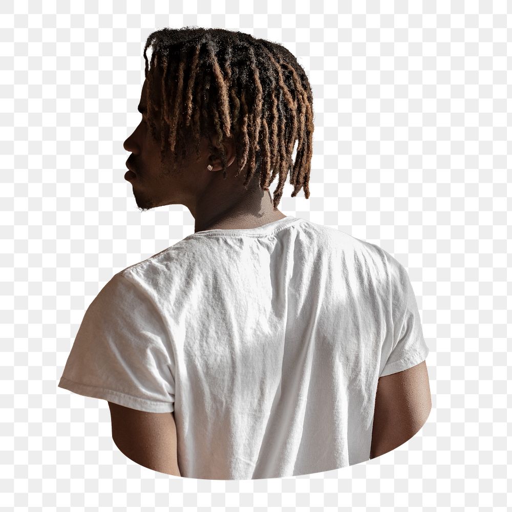 African man png element, transparent background