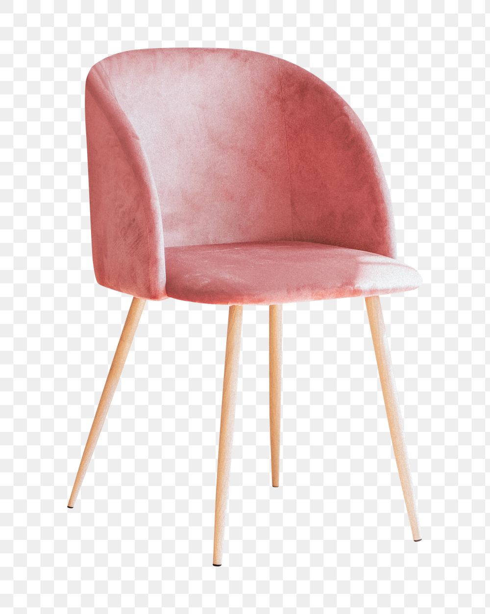 Pink chair png, isolated object, transparent background