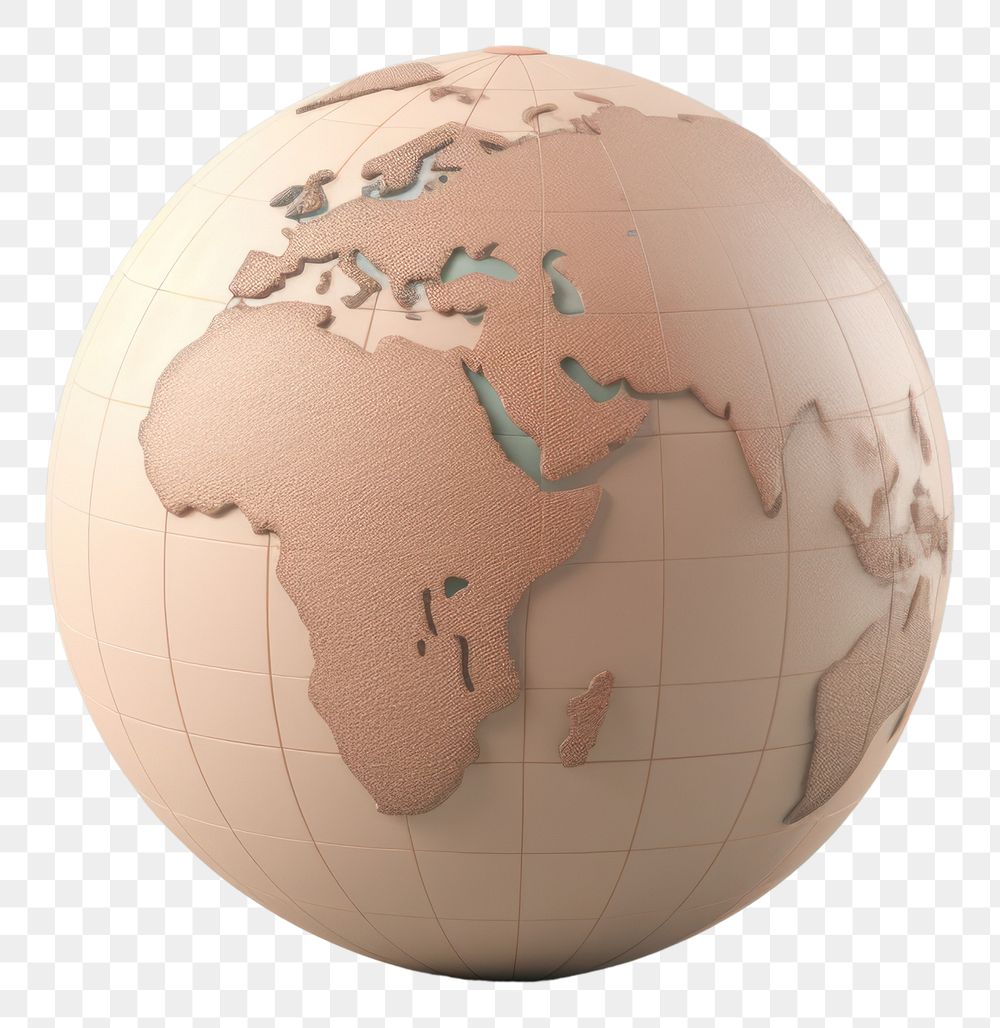 PNG  World map sphere planet globe. AI generated Image by rawpixel.