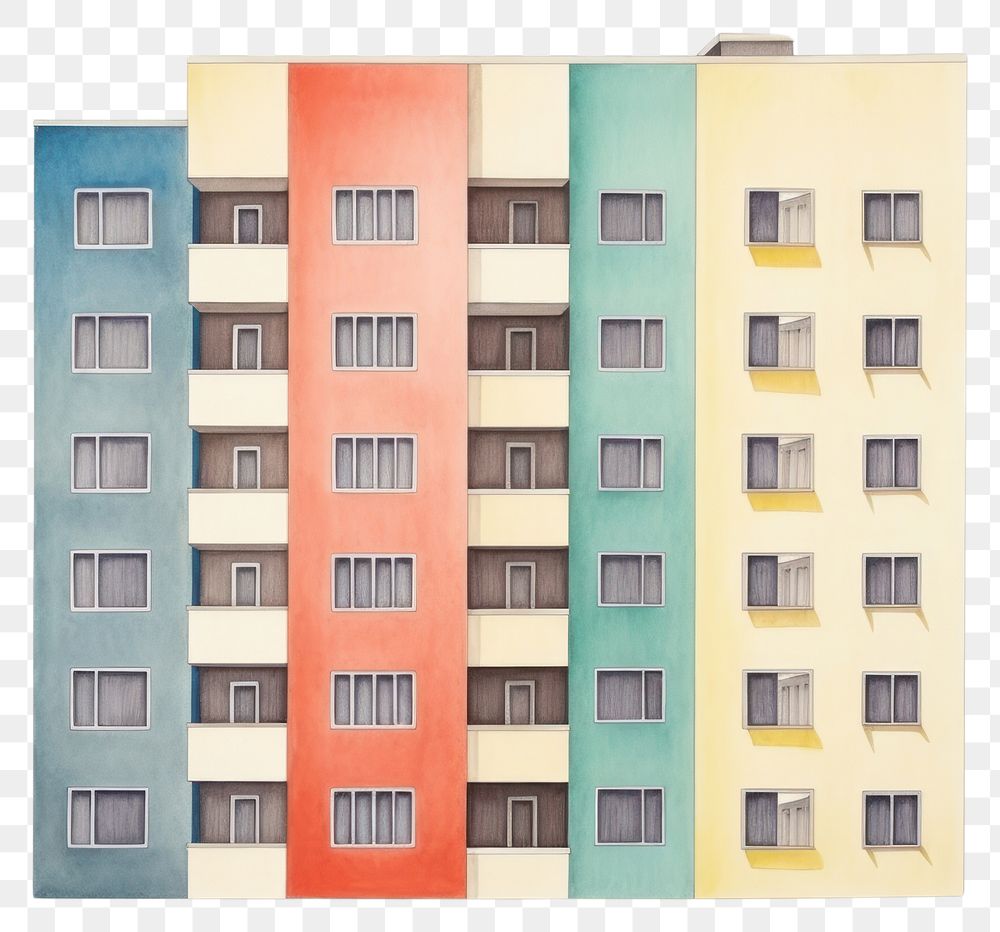 PNG Apartment architecture building city. AI generated Image by rawpixel.