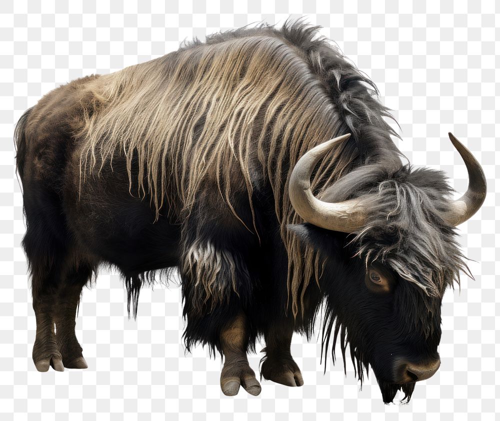 PNG Yak livestock wildlife buffalo. AI generated Image by rawpixel.